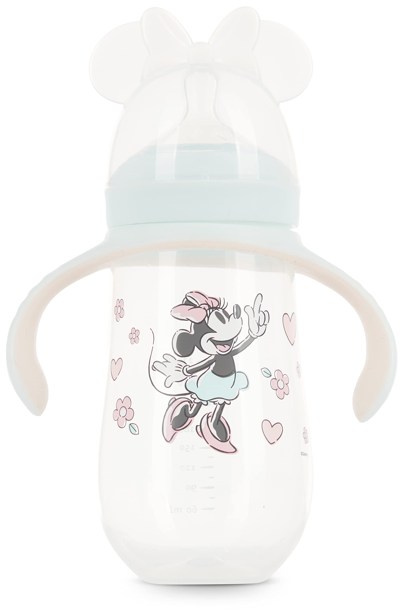 Disney Sippy Cups for Toddlers, Learner Sippy Cups for Kids with Pacifier, BPA-Free Trainer Cup with Handles, Leak-Proof Minnie Mouse and Mickey Mouse Sippy Cups, Perfect Unisex Gift for Children