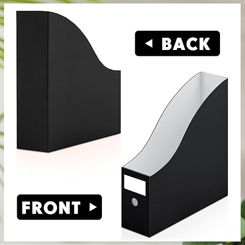 Miniatura 4 de Thenshop 12 piezas de cartón para revistas, organizador de almacenamiento de papel de 12 x 12 pulgadas, caja de archivos de documentos para