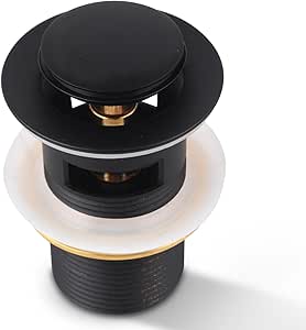 ACA International Pop Up Drain Waste with Overflow Basin Bathtub Push ...
