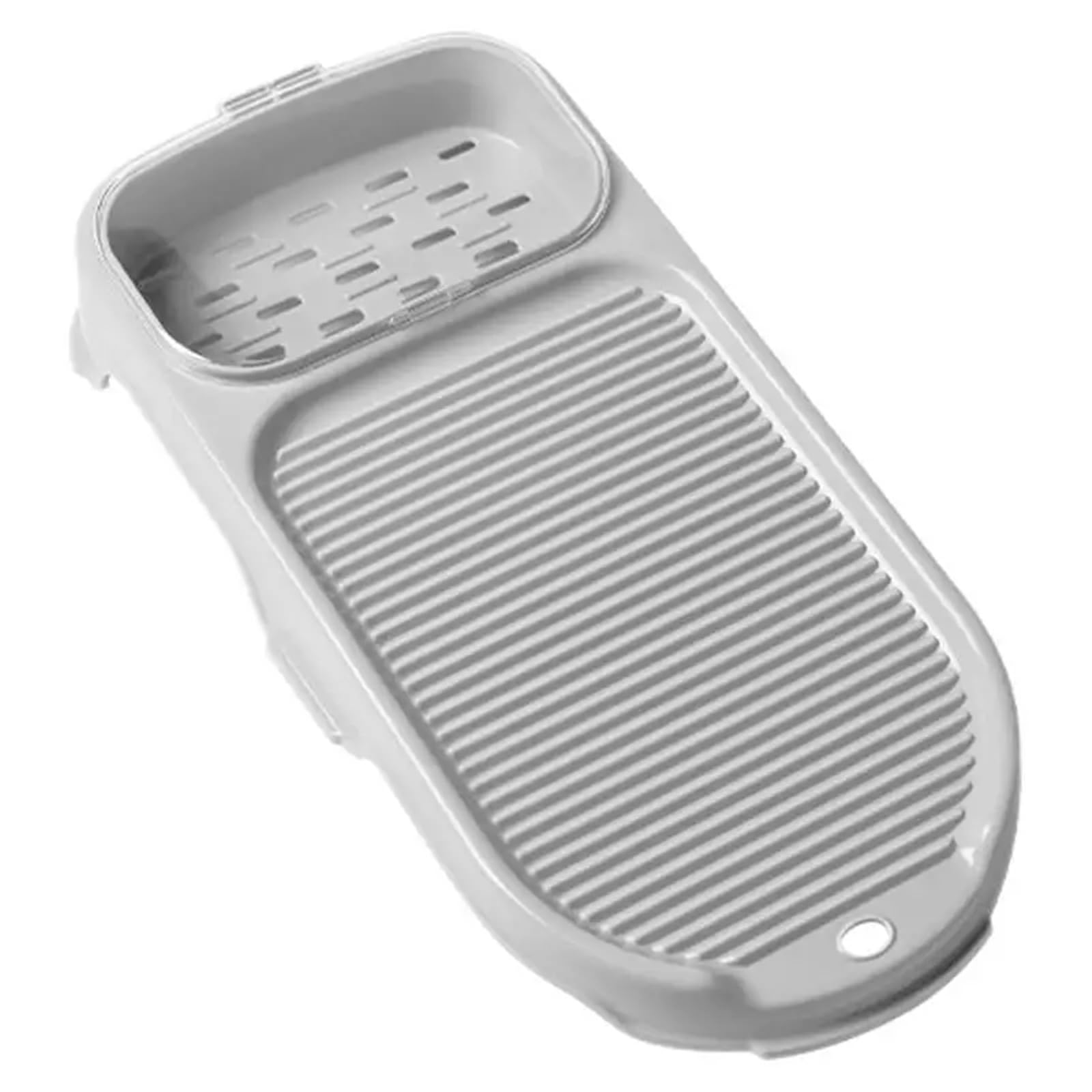 Waschbrett Handwäsche-Waschbrett, rutschfestes Handwäsche-Waschbrett mit Abflussbox, verdicktes Wäsche-Schrubbbrett for Reisen FüR Kleidung Hause WaschküChe