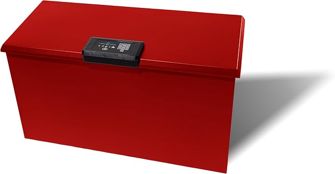 Loxx Boxx Smart Parcel Package Delivery Locker, LTE Cellular Mail Lock Box w/Wi-Fi and Bluetooth, Safe, Private Mailbox Locking Box for Deliveries, XL