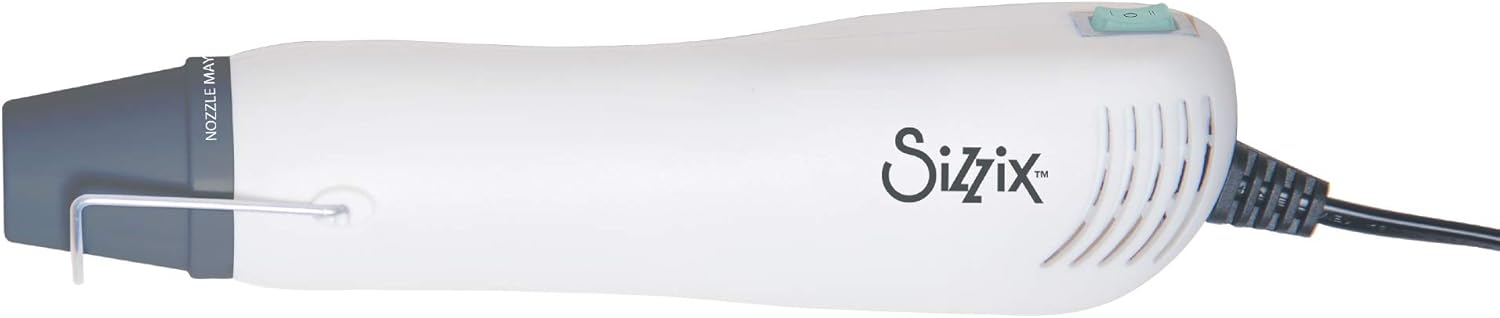 Sizzix Heat Tool , Dual Speed, US Version for Shrink Plastic, Moulding, Embossing, Scrapbooking, Cardmaking, Papercraft & DIY, Multi Color, One Size, Multicolour