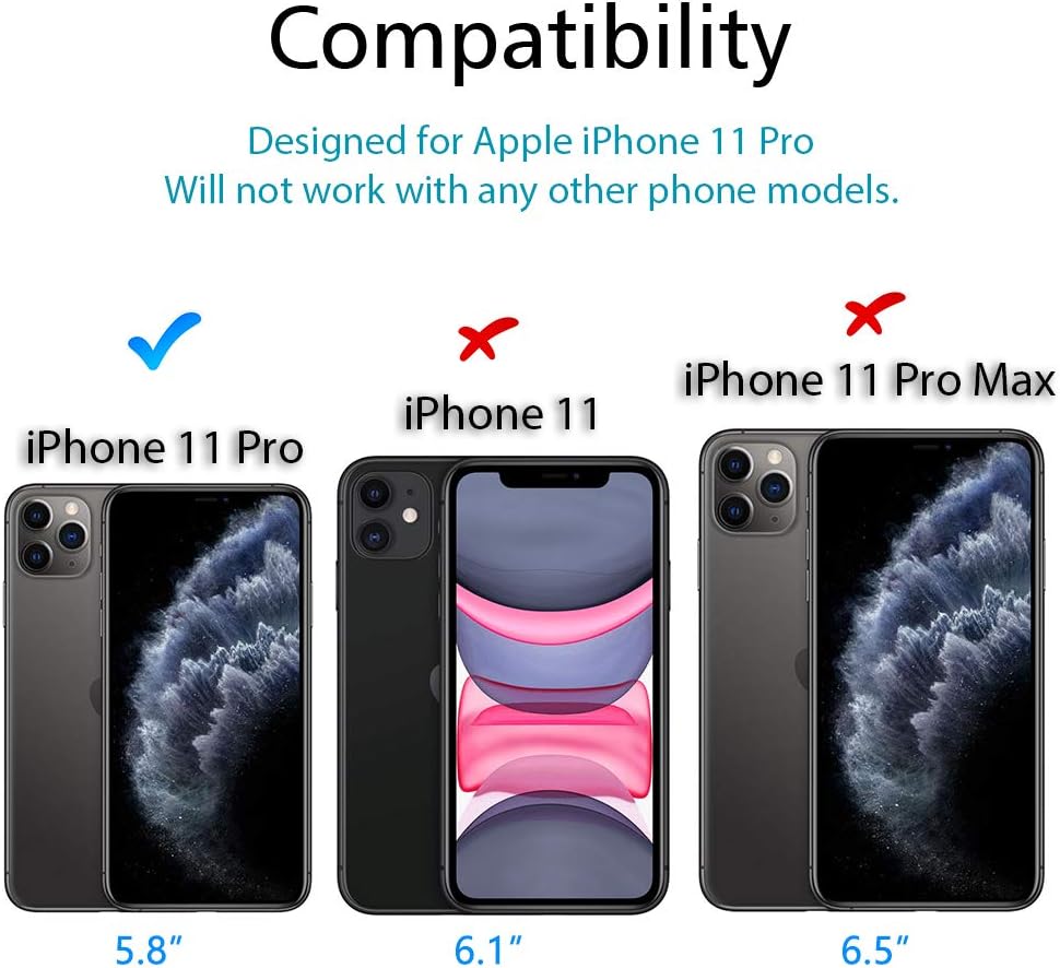 MP-MALL 3 Pack Screen Protector Compatible for iPhone 11 Pro, iphone XS, iPhone X 5.8-inch Tempered Glass Easy Installation Tray 9H Hardness