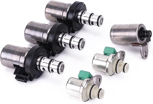 4F27E Solenoide de cambio de transmisión EPC PWM Solenoide Compatible con Ford Fiesta (paquete de 6)