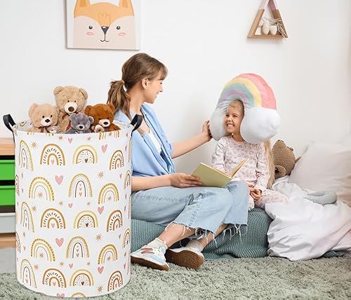 Miniatura 10 de HIYAGON - Grandes cestas de almacenamiento, cestas de lavandería impermeables, cesta de lona plegable para almacenamiento para la habitación de los