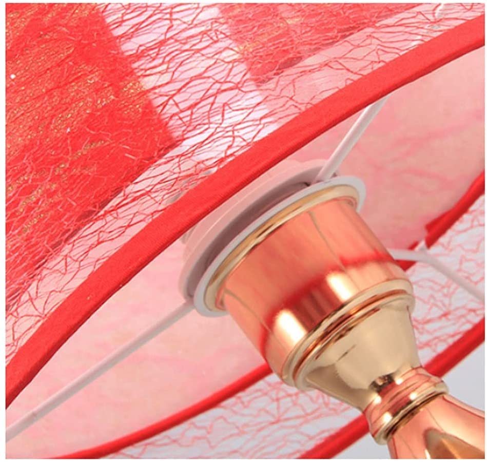 Lampka nocna Lampa Stołowa Z USB Kryształowa Lampka Nocna LED Lampa Biurkowa Do Sypialni Salon Lampka Nocna Do Pokoju Weselnego PVC E27 lampa stołowa (Color : A-Red, Size : Remote switch)