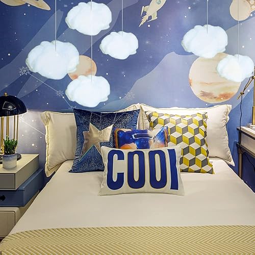 Miniatura 6 de Decoración de nube de simulación de algodón 3D, nubes artificiales para techo, decoración de nube para habitación, decoración de nube, escenario,