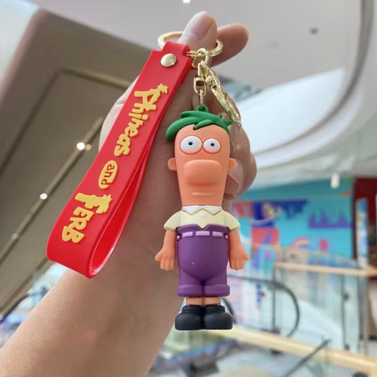 Azyasco | Cute 3D Key chain Strap Charm & Hook Anime PVC Cartoon Character Pendant Model Toys Gift for Boys Girls 1pcs