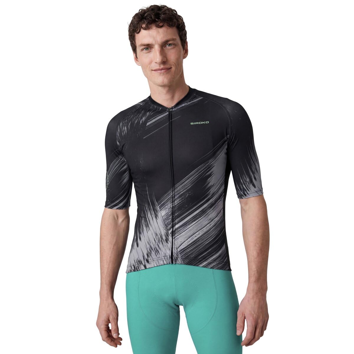 SIROKO Maillot de Manga Corta Ciclismo M2 NRC Black Negro