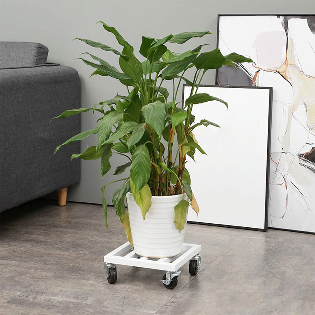 Wózek na rośliny bonsai z uniwersalnymi kółkami, metalowy stojak na doniczki dla łatwego transportu, idealna półka na kółkach dla entuzjastów ogrodu i miłośników roślin