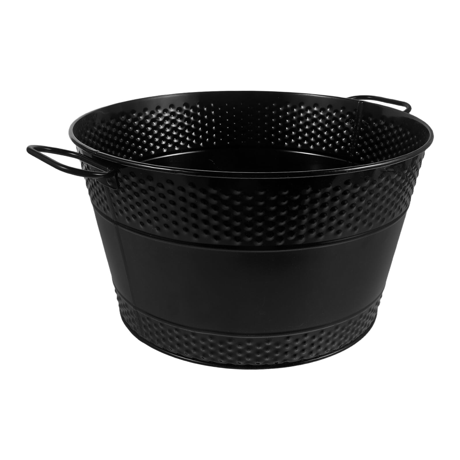 ULTECHNOVO Secchio per Legna da Ardere in Metallo con Manico, Contenitore Porta Legna da Ardere Nero 33x33x19 Cm, Organizzatore per Stoccaggio Carbone e Porta Tronchi per Stufa e Falò
