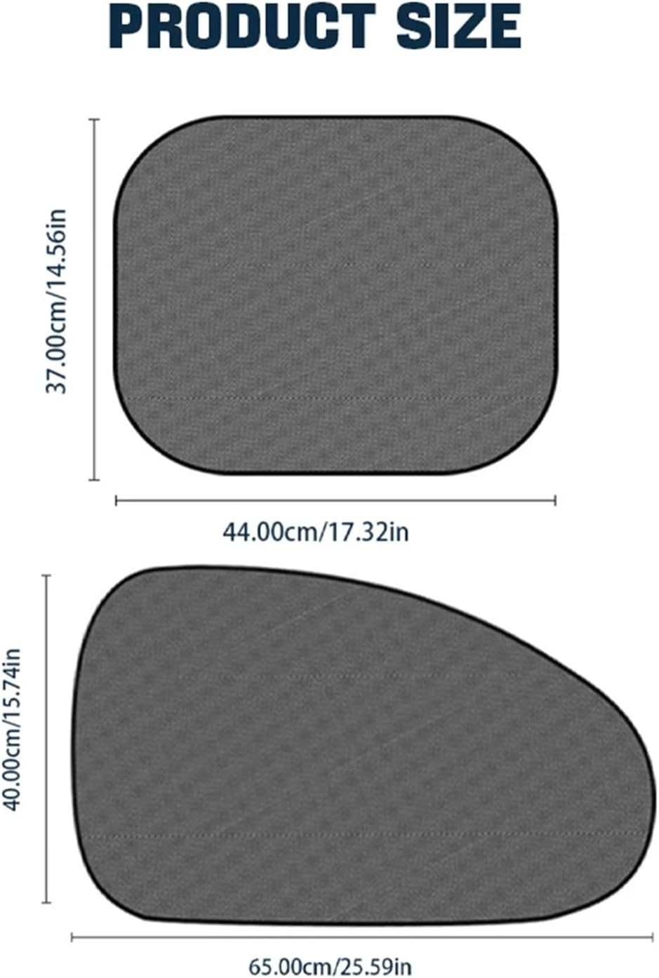 Universal Car Sunshade Covers Windscreen Folding Sun Visor Auto Windshield Side Window Sun Shade Cover Sunlight Protector(Rear 2pcs)