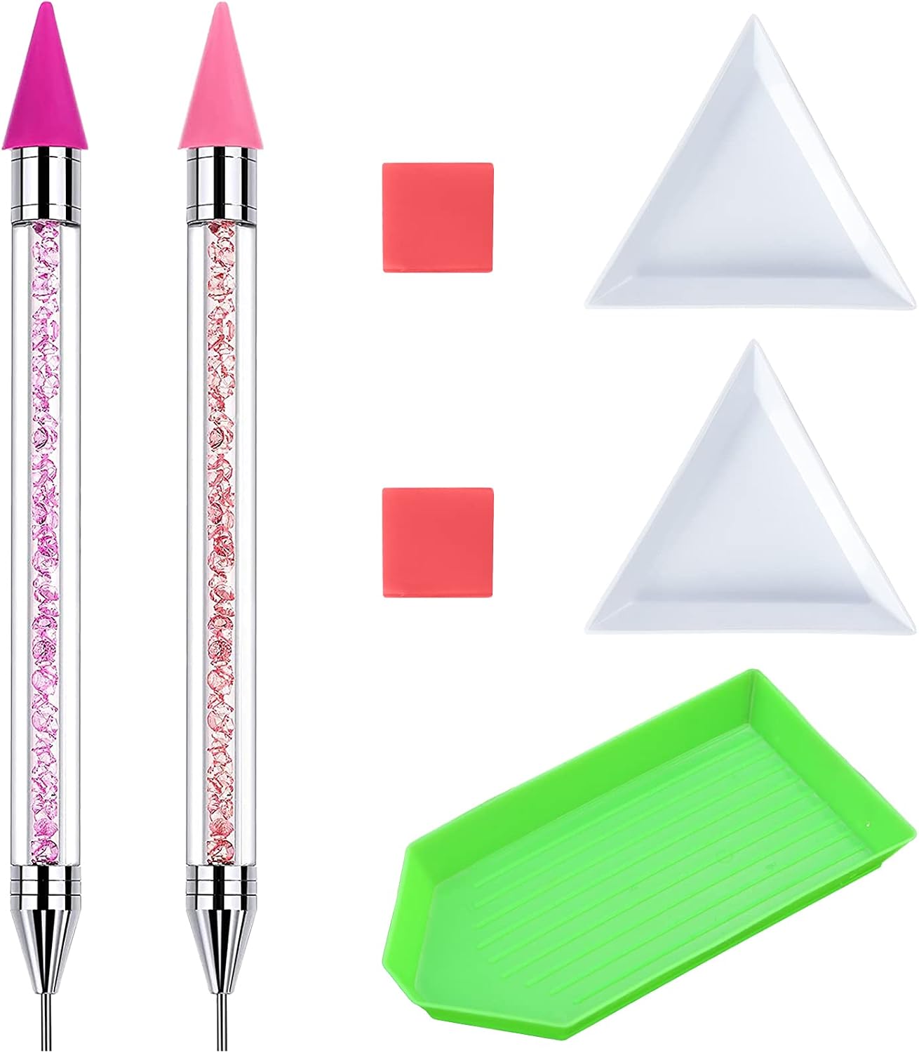 SPOKKI Diamond Art Pens No Wax Needed - 2 PCS Self-Stick Drill Pens for DIY Crafts Cross-Stitch, Nail Art - Pink and Purple - Image 3