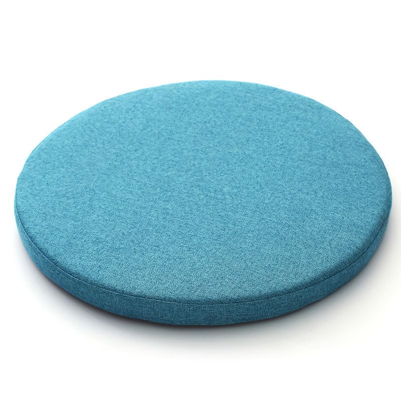 Coussin rond doux contre les chaises dures assise antidérapante bleu ciel