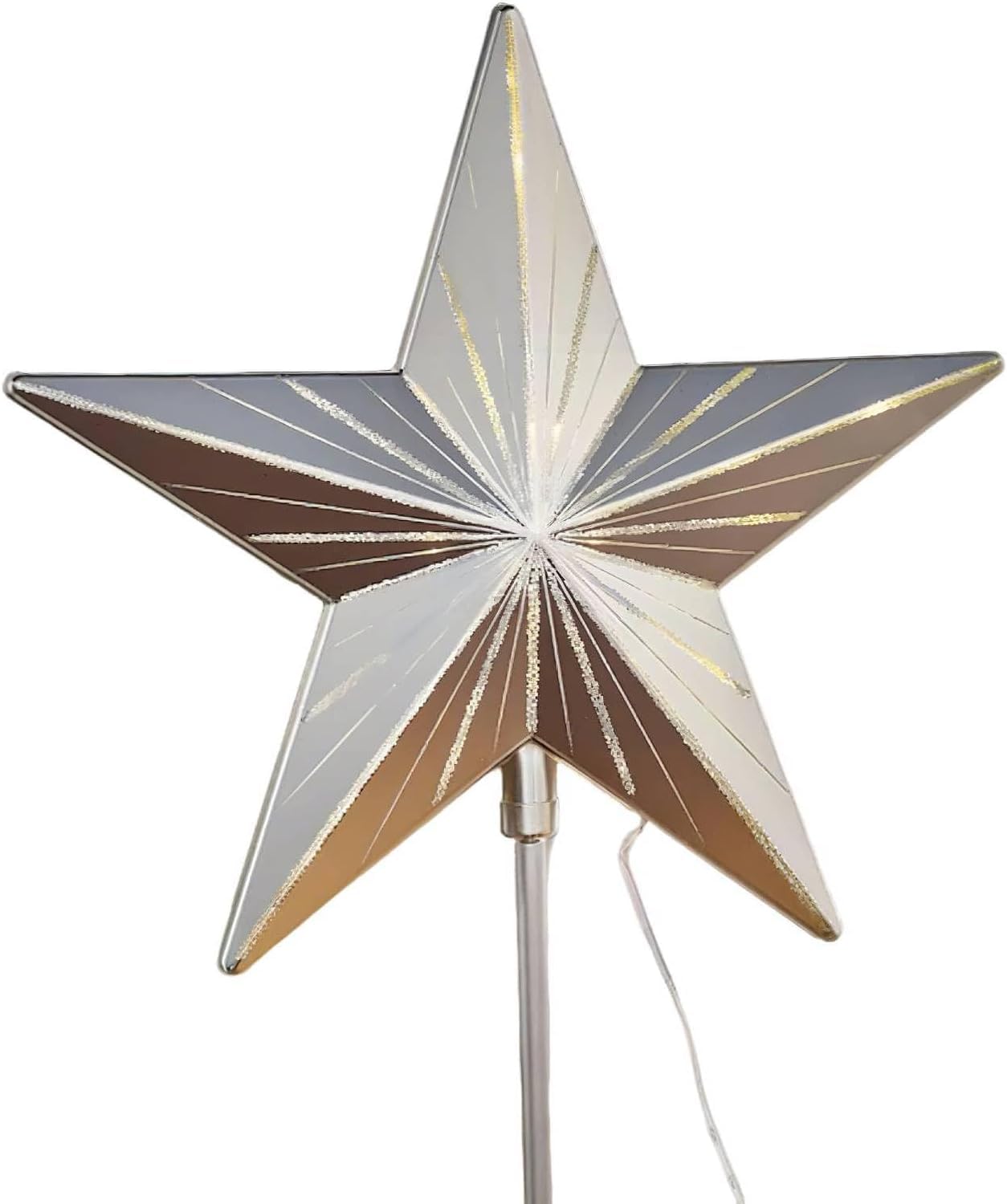 KAQNTUD Christmas Tree Toppers Star Plastic Pentagram Shaped for Display Shopping Mall Stylish Festival Ornament Holiday Ornament