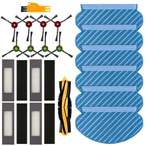FHzytg 20 sztuk akcesoriów części zamiennych filtr szczotka do odkurzacza Yeedi vac max, Yeedi 2 Hybrid robot odkurzający, Ecovacs Deebot OZMO 950 920
