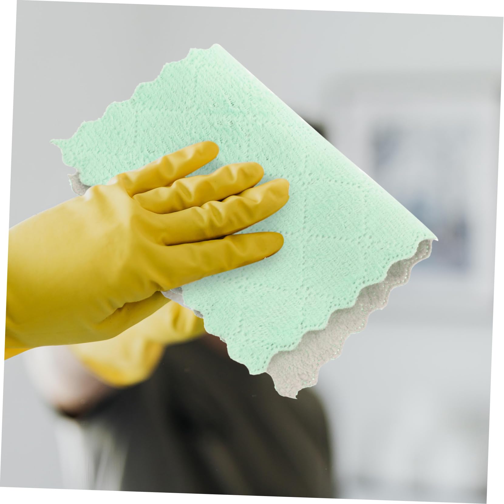 Cabilock 4 Ensembles Torchons De Cuisine Absorbants Microfibre Serviettes De Nettoyage pour Vaisselle Éponges À Huile Lot de Chiffons De Nettoyage Fleece 12 Pièces * 4