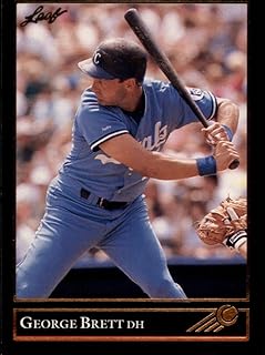 1992 Leaf Baseball Card #255 George Brett