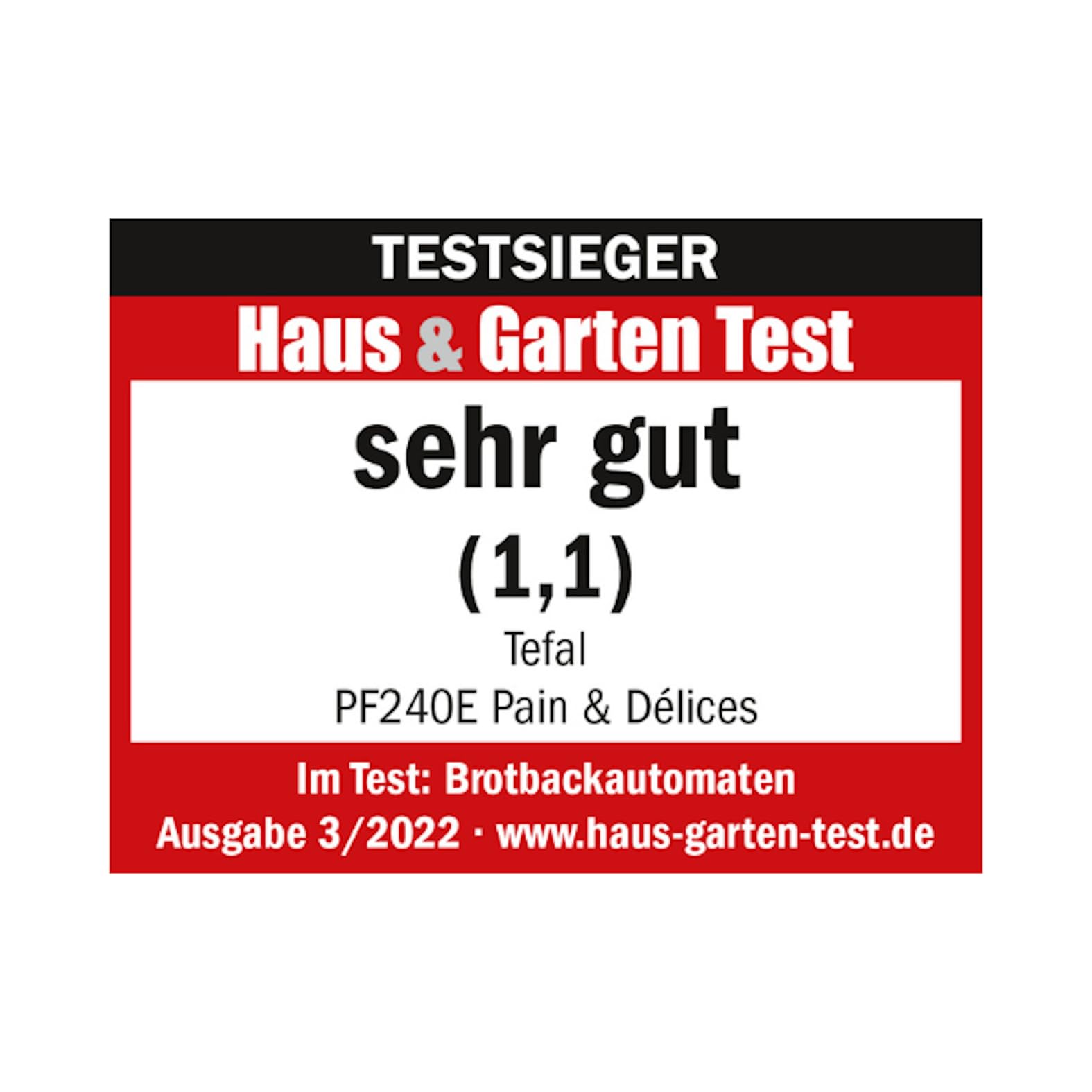 Tefal Brotbackautomat Pain & Délices, 20 Backprogramme, 3 Brotgrößen und Bräunungsstufen einstellbar, auch für Kuchen - Pizza - Nudelteig, Backform antihaftbeschichtet, schwarz/Edelstahl, PF240E