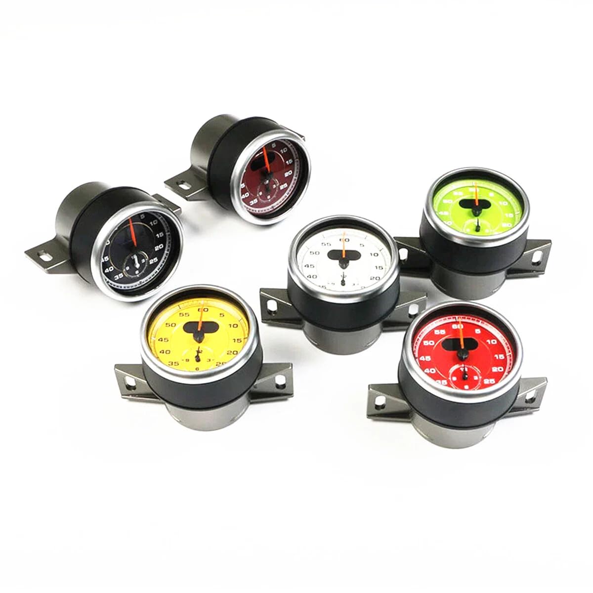 Dashboard Sport Chrono Stopwatch Clock w/Panel Fit for Porsche 911 (991) 2013 to 2018 (Bordeaux Red-Stopwatch-Type B)