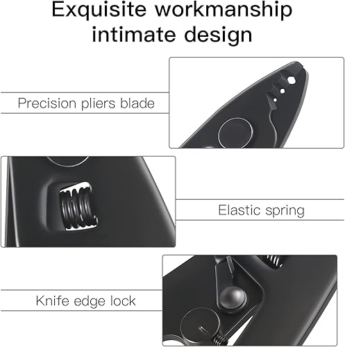 Miniatura 5 de CFS-3 Pelacables de fibra óptica de 3 orificios de puerto de fibra óptica con mango de 6 pulgadas - Llave hexagonal ajustable para chaqueta,
