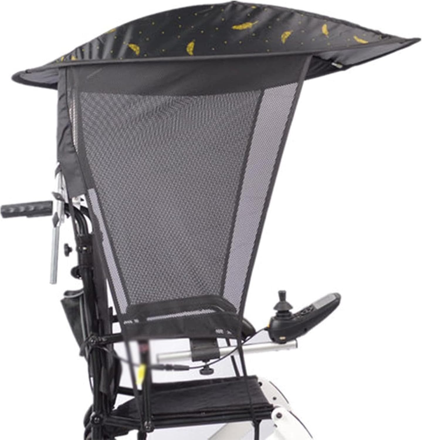 Toldo para sombrilla para silla de ruedas, protección resistente al agua y al desgarro para la mayoría de sillas de ruedas, capa plegable eléctrica universal