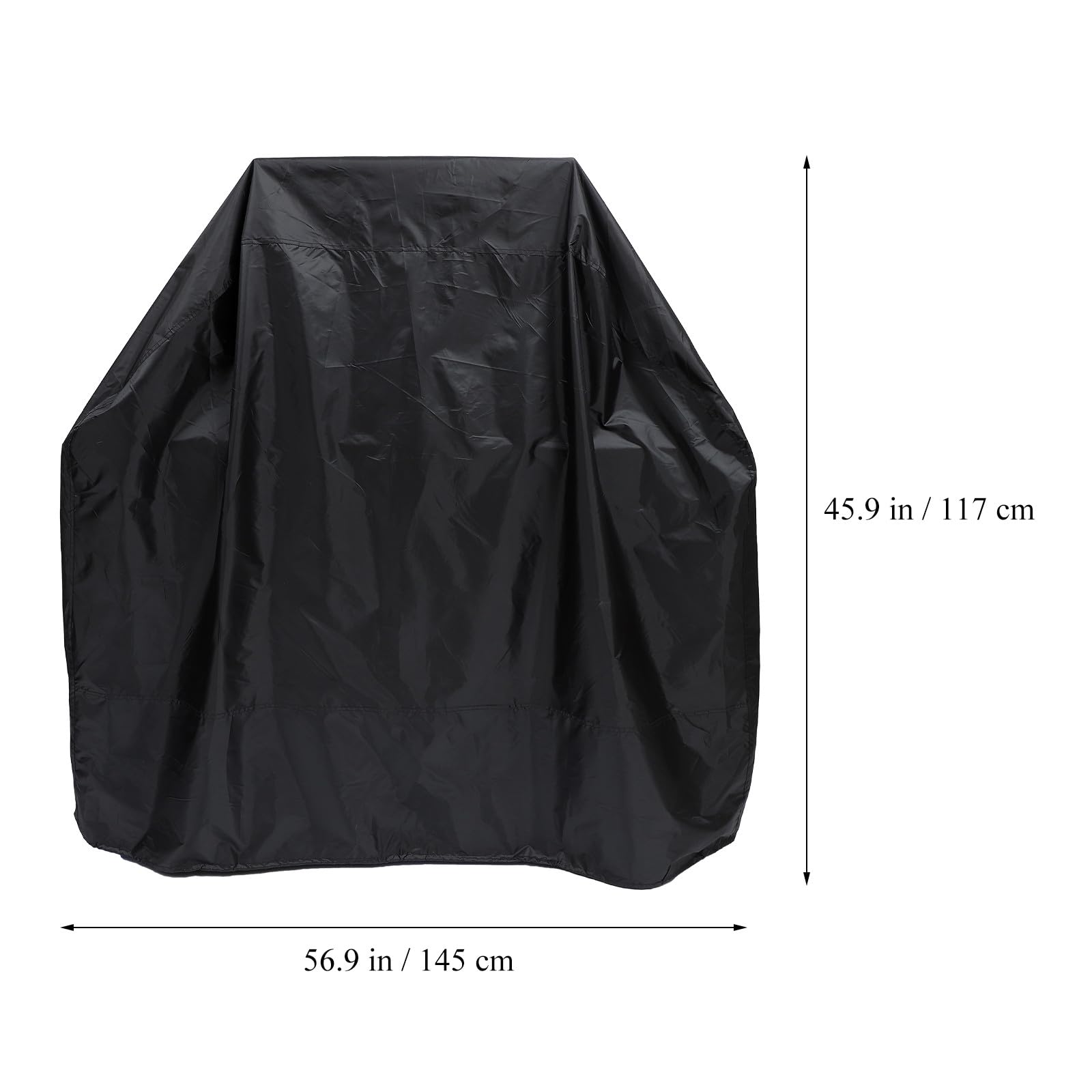 Funda impermeable para barbacoa de poliéster 190T, 145 x 61 x 117 cm, protección UV y lluvia, resistente al viento, cubierta para parrilla al aire libre, accesorio de jardín, protector de barbacoa