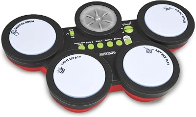 Bontempi | BeatLume – Percussioni Elettroniche che Illuminano e Incantano, Nero, 390x250x65 mm