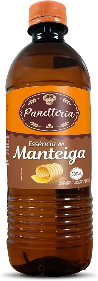 Panetteria Essência Líquida de Manteiga 500ml para Pães e Bolos