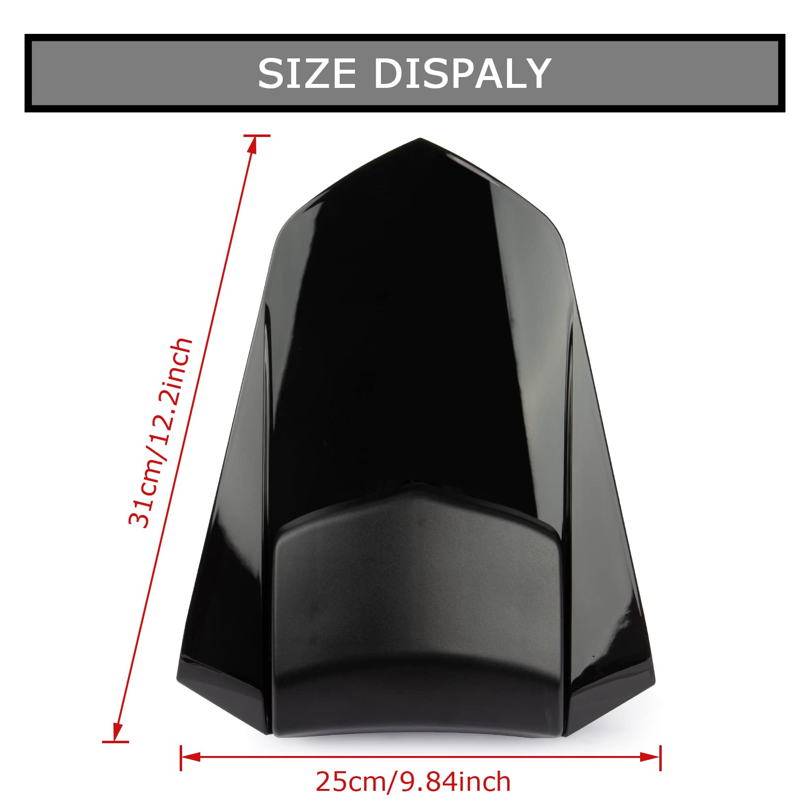 Cofano Carenatura Coperchio Carena Posteriore Per YZF R1 2007-2008 (Nero)