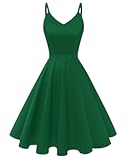 Summer Dresses for Women 2025 V-Neck Spaghetti Strap Sundresses Short Dress with Pockets