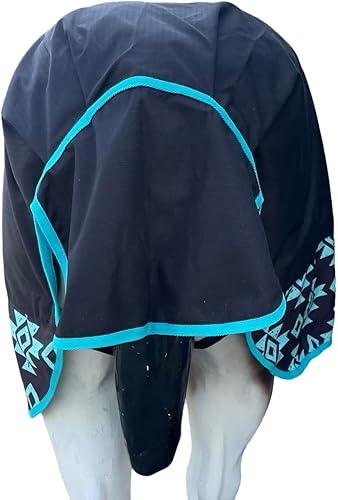 Miniatura 4 de Hoja de lluvia de caballo de 1200 denier (impermeabletranspirable y a prueba de viento) Hoja de lluvia transpirable para caballo (carbón-frambuesa,