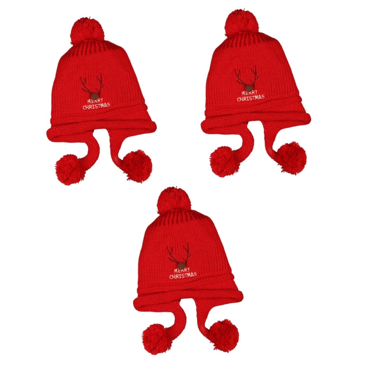 GALPADA 3 Pz Cappello Lavorato a Maglia Bambino Berretto Caldo Cappelli delle Ragazze Cappelli per Bambini Cappello con paraorecchie Cappello con Orecchie Cappello in Maglia per Bambini