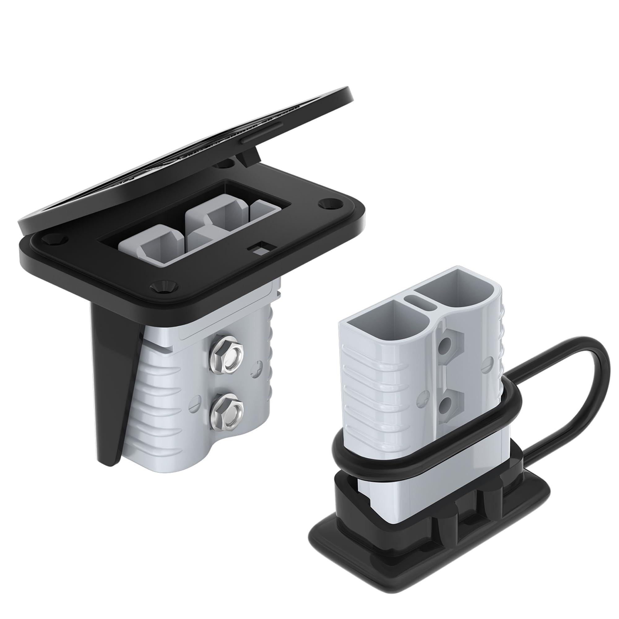 Joinfworld 120A Battery Quick Disconnect Connector with Plug Mounting Panel