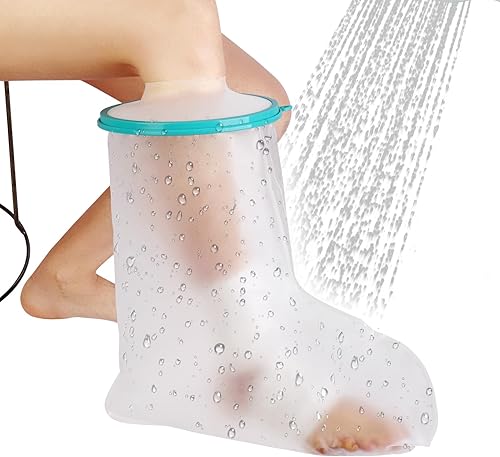 Fundas fundidas para patas de ducha, funda impermeable para ducha, protector de molde para piernas de ducha para adultos, botas de ducha para pies