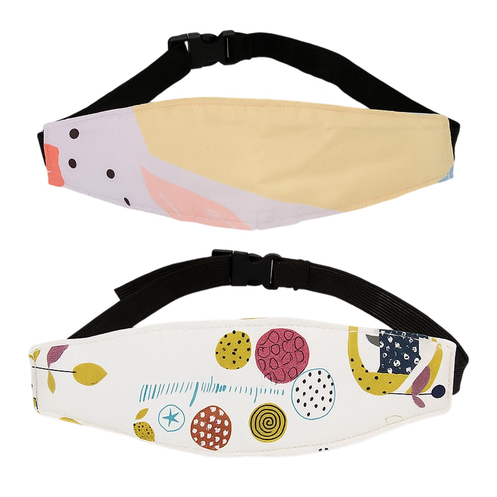 2 Pcs Kopfhalterung Kindersitz Auto, Verstellbares Kopfband für Kindersitze, Kopfstütze Auto Kinder Kopfhaltung Kindersitz Auto Kopfstütze Kinder, Nackenstütze mit Gurtschutz für Sicheren Schlaf