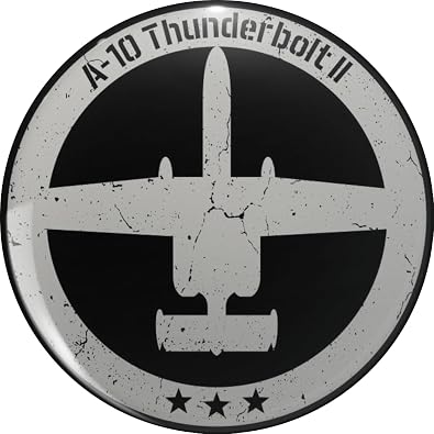 A-10 Warthog Thunderbolt Aircraft Military Aviation USAF Pin Lapel Pin Brooch Steel Pins Badge 0.75"