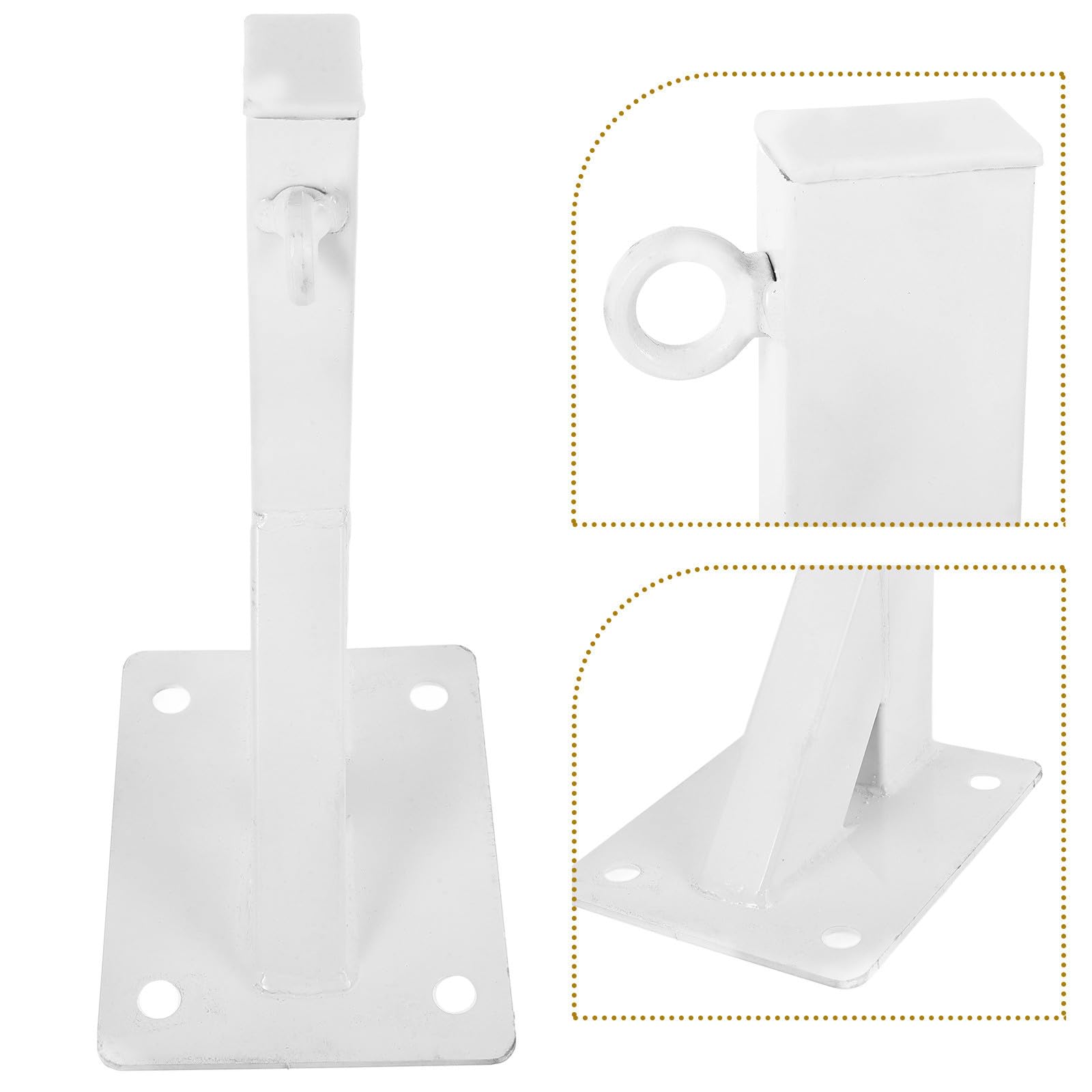 minkissy Supporto per Sacco da Parete da Boxe Bianco in Metallo