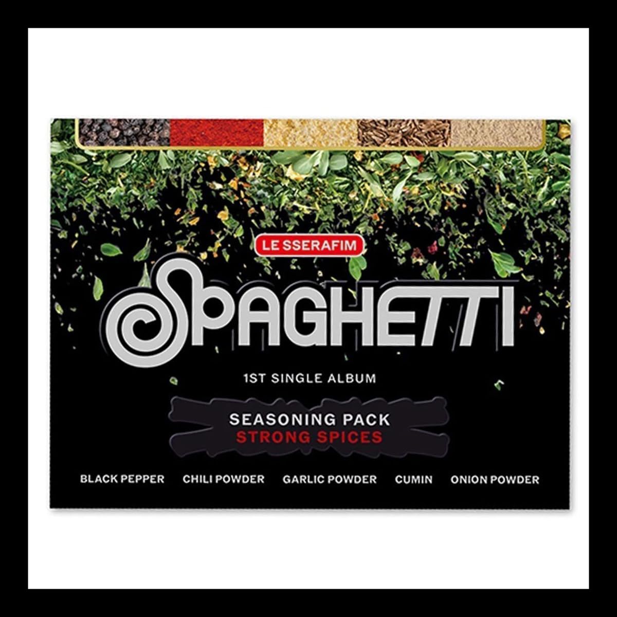 LE SSERAFIM SPAGHETTI weverse 15枚 2回目 VERSION B.) LE SSERAFIM [SPAGHETTI] 1st Single Album WEVERSE