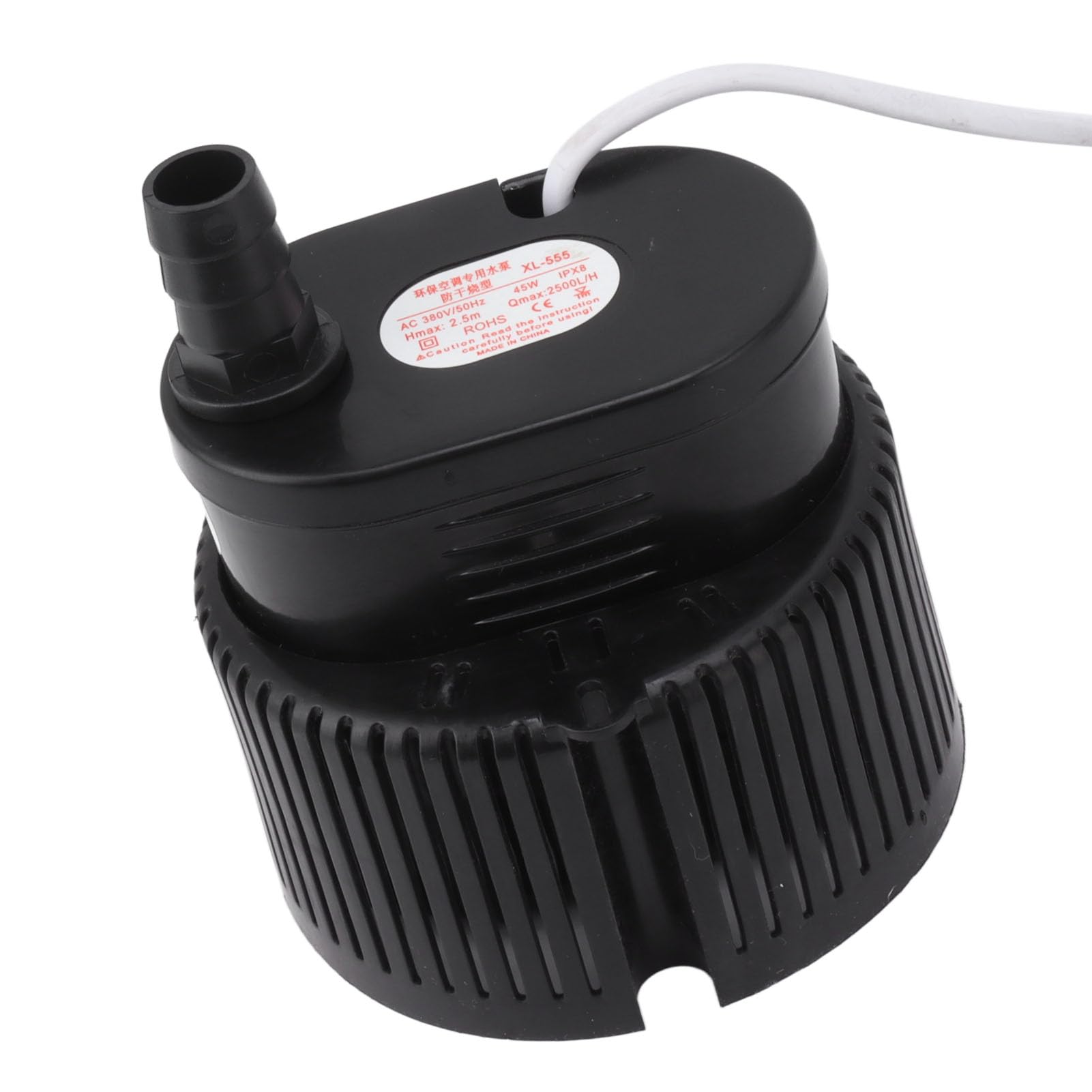 Pompa sommergibile 45W 380V Uscita stabile a basso rumore Custodia in plastica Pompa acqua silenziosa per fontana per acquario da giardino