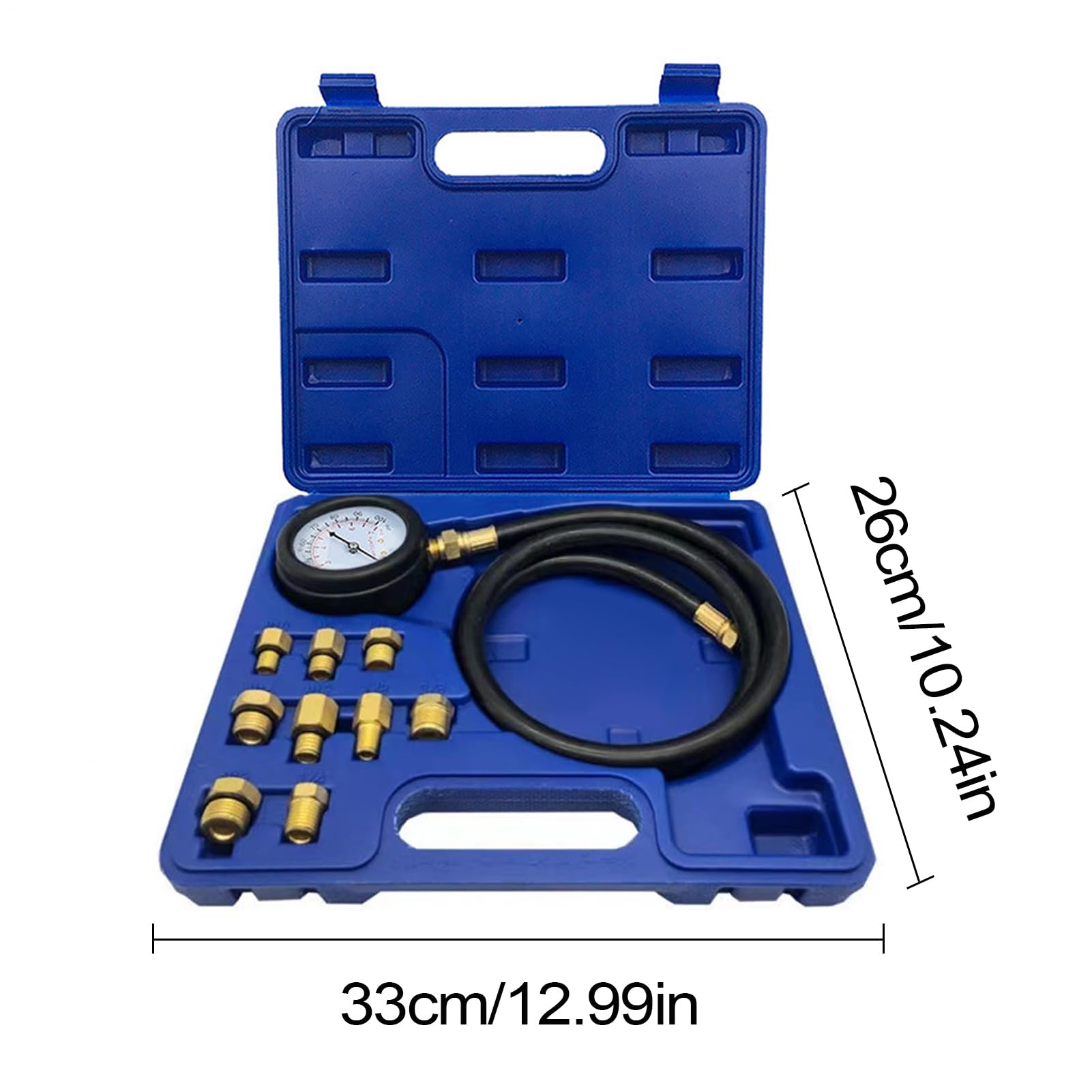 Kit test compressione motore Strumento Diagnostico Tester Cilindri Auto | Pressione Tester Compressione Cilindri Motore, Tubi Lunghi, Diagnostica Auto per Officine e Appassionati