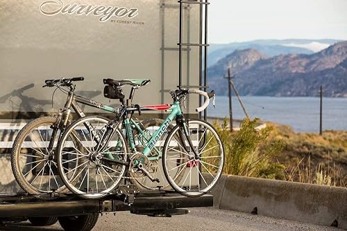 Miniatura 3 de Swagman Portabicicletas Traveler XC2 RV aprobado para montaje en enganche, negro y adaptador Swagman Deluxe BAR