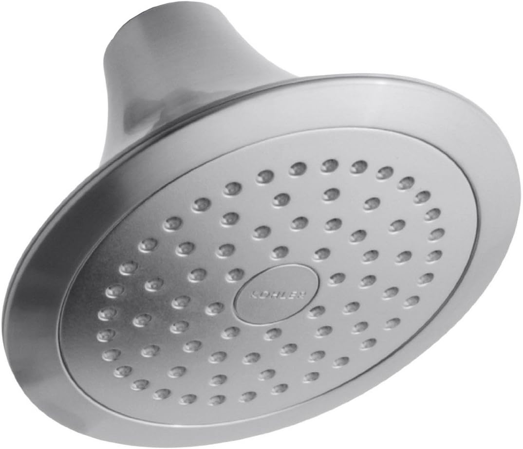 KOHLER K-10282-G Forte Single-Function Showerhead, Brushed Chrome