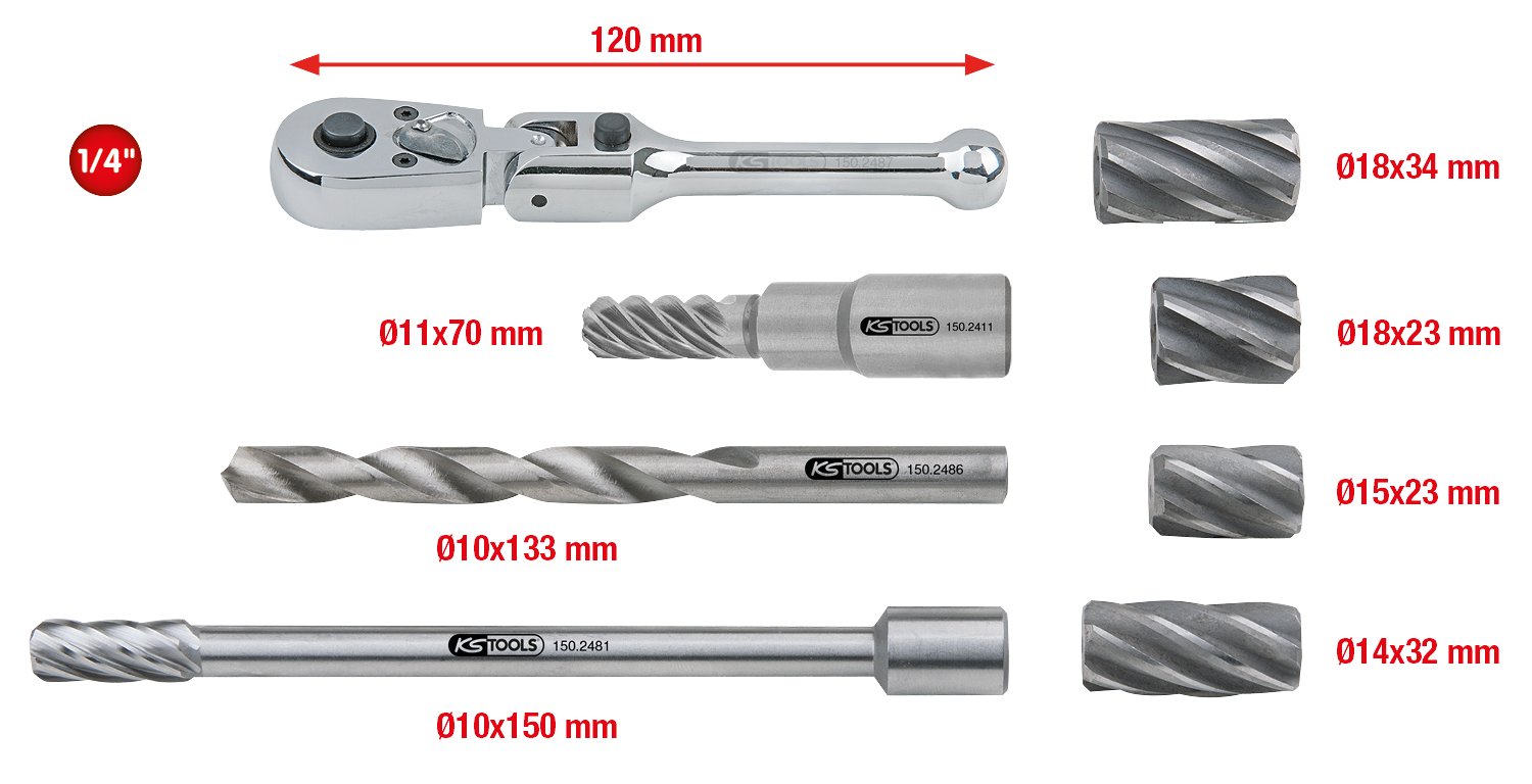 KS TOOLS REIBAHLENSATZ, ABS-SENSORAUFNAHME | 150.2410 KS TOOLS REIBAHLENSATZ, ABS-SENSORAUFNAHME | 150.2410