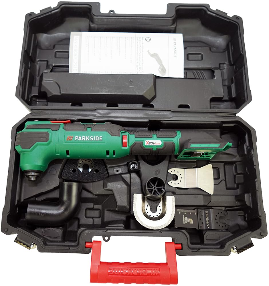 HEADNMORE® Bundle Parkside® - Raschietto multifunzione a batteria 20 V PAMFW 20-Li + portachiavi