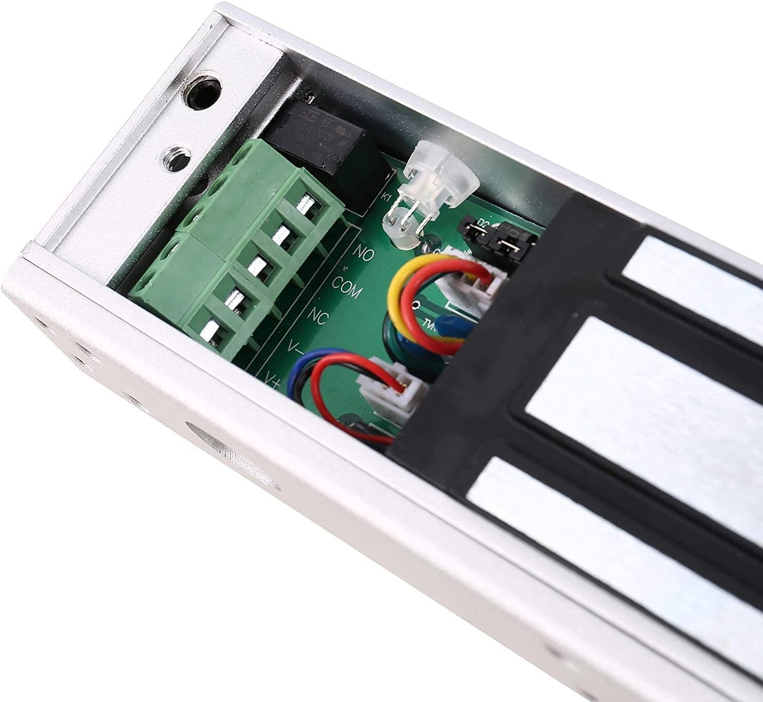 UHPPOTE 2.4GHz WiFi Outswinging 600lb Electromagnetic Door Lock Kit Remote and Smartphone app Control for Indoor Use