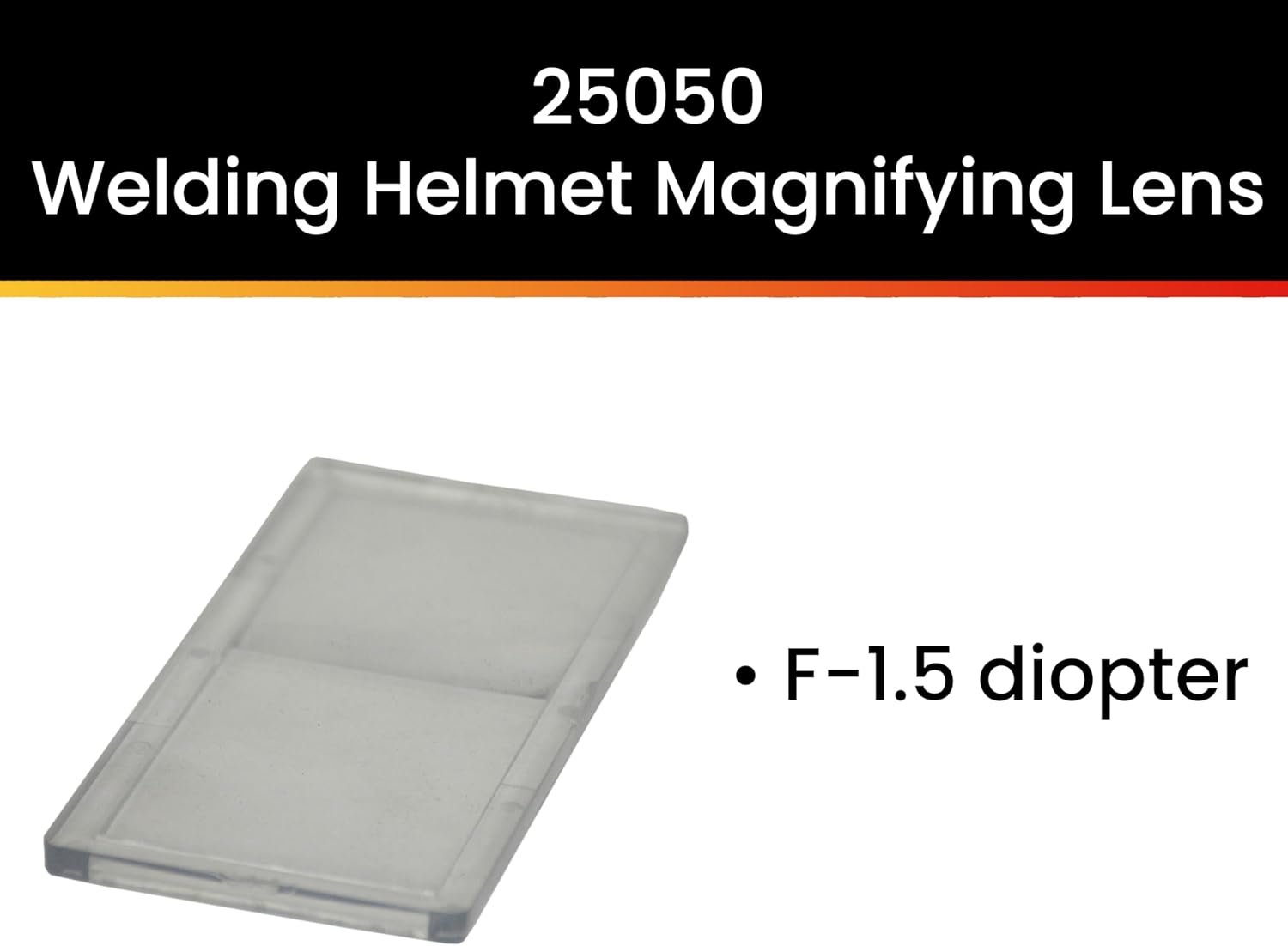 Hot Max 25050 2-Inch by 4-1/4-Inch Welding Helmet Magnifying Lens