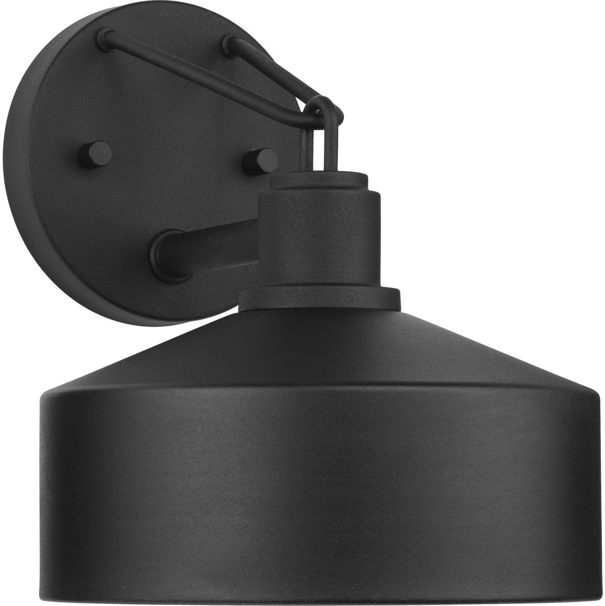 Progress Lighting Precinct Collection One-Light Textured Black Urban Industrial Outdoor Wall Lantern