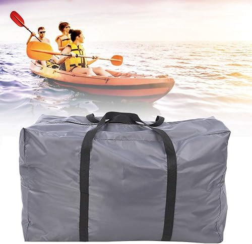 Miniatura 6 de so - Bolsa de transporte plegable grande, multifuncional, para kayak, barco, canoa, mar, pesca, rafting, natación, campamento (gris)