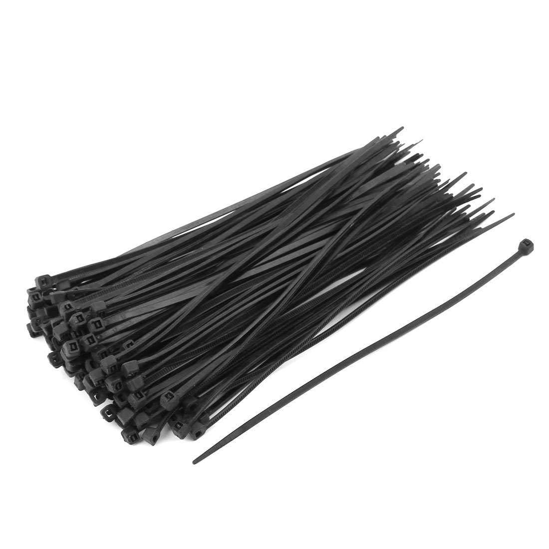 Fippy 100PCS Fascette fermacavi in nylon autoadesive regolabili con morsetti per